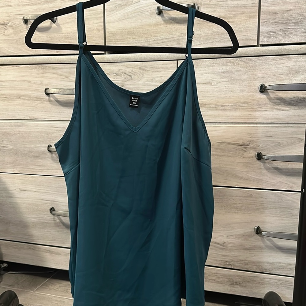 SHEIN teal tank top